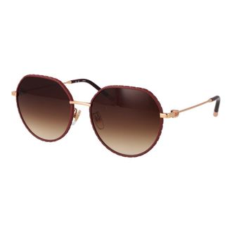 Furla Ros&eacute;gouden Metalen Zonnebril