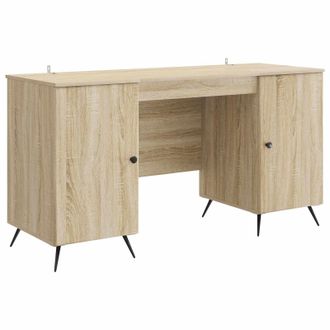 vidaXL Escritorio Roble Sonoma 142,5 X 50 X 75 Cm Madera De Ingenier&iacute;a Vidaxl