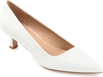 Journee Collection Women & apos;s Celica Medium and Wide Width Kitten Heel Pumps