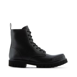A|X Armani Exchange Mens Boots in Black Leather - Size UK 8.5