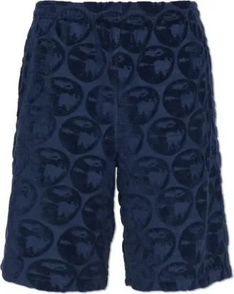 Kenzo Korte Broeken, Heren, Blauw, S, Katoen, Shorts met zakken