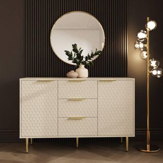 GFW Azariah Large Sideboard in Ivory