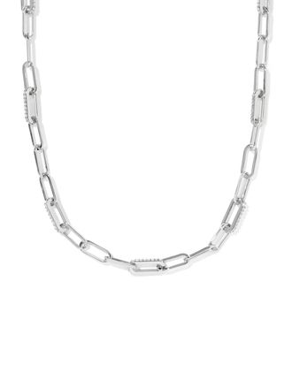 Kendra Scott Womens Bella Chain Necklace In Silver