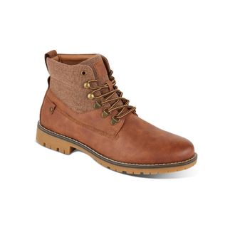 Deakins Mens Leather Lace-Up Boots - Tan - Size UK 8
