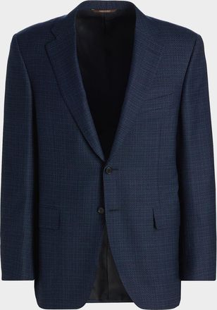 Canali Men & apos;s Siena Stepweave Wool Sport Coat