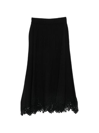 Zimmermann Falda midi de lana Valian de Zimmermann