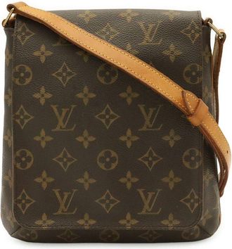 Louis Vuitton Brown Coated/Waterproof Canvas Musette Salsa (Authentic Pre- Loved)