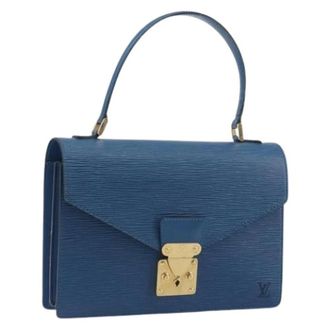 Louis Vuitton Pre-owned Vintage Epi Hand Bag - Dames - Pre-owned - Blauw - Maat: ONE Size Leer