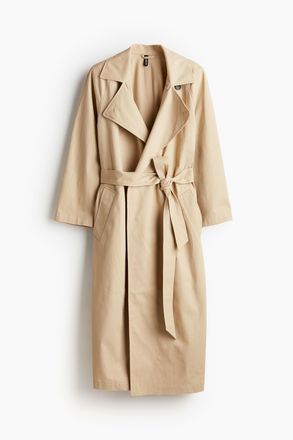 H&M Trenchcoat mit Schulterpolstern - Beige