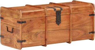 vidaXL Ba&uacute;l De Almacenamiento De Madera Maciza De Acacia 90x40x40 Cm Vidaxl