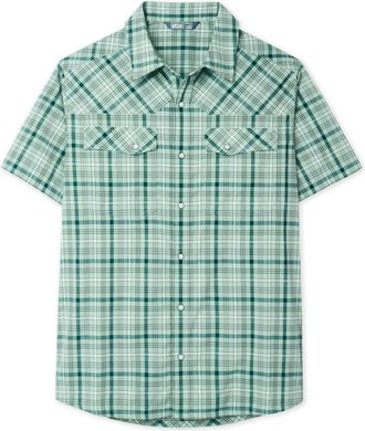 Stio | Mens Eddy Shirt Short Sleeve, Size Extra Extra Extra Large in Picnic Plaid