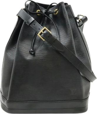 Louis Vuitton Pre-owned Bucket Bags, female, Black, Size: ONE SIZE Pre-owned Leather Bucket Bag