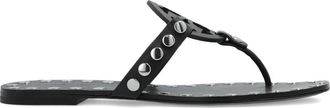 Tory Burch Studded Miller Leather Flat Sandals