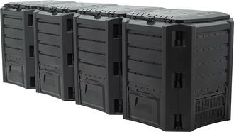 Prosperplast Compostador Modular 1600l Negro Jard&iacute;n