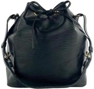 Louis Vuitton Pre-owned Bucket Bags, female, Black, Size: ONE SIZE Pre-owned Petit Noe Epi Shoulder Bag