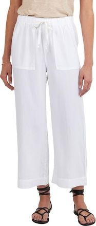 Bella Dahl Easy Pocket Crop Wide Leg Pants in White at Nordstrom, Size X-Large