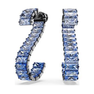 Swarovski Matrix Baguette Drop Earrings - Dames - Oorbellen - Blauw - ONE Size - Accessoires