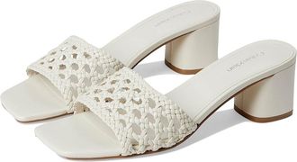 Calvin Klein Brianny Womens Sandals Ivory : 7.5 M, Synthetic