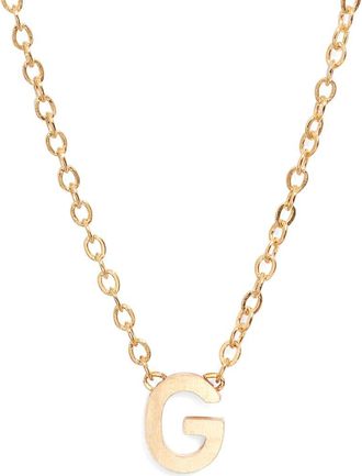 Set & Stones Cheyenne Initial Pendant Necklace in Gold /G at Nordstrom