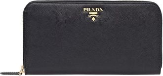 Prada Multi-Compartment Leather Zip Wallet