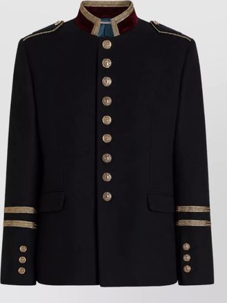 Dolce & Gabbana cashmere wool single-breasted coat