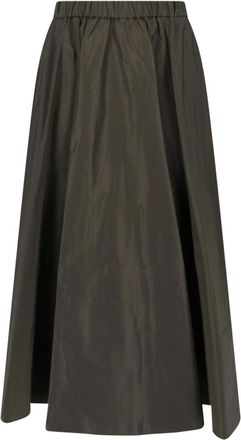 Aspesi Green Technical Midi Skirt