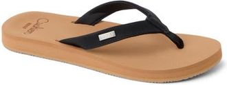 Reef Baja Sands Flip Flop in Black/Tan at Nordstrom, Size 7