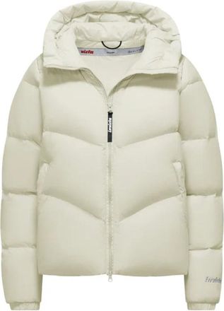 Invicta Korte Puffy Hoodie Jas - Dames - Winterjassen - Wit - M - Jassen