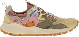 Flower Mountain Yamano 3 Sneakers In Suede And Technical Fabric