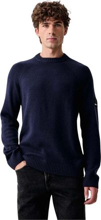 Karl Lagerfeld Jersey de cuello redondo B4M18063 - Knitwear - Hombre - Azul - 2XL