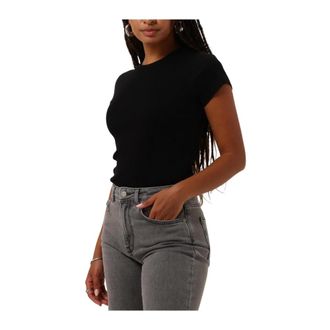 Drykorn Koale T-shirt - Dames - Tops - Zwart - Maat: XL Katoen