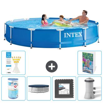 Intex Piscina Con Estructura Redonda - 366x76 Cm - 7-piezas S41