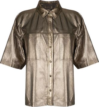 Brunello Cucinelli Camicia traforata - Oro