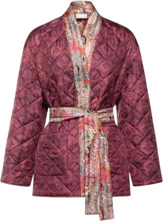 Pierre-Louis Mascia Aloez Kimono Jacket - Dames - Kimonos - Rood - S - Overhemden