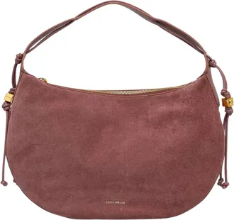Coccinelle Hobo Suede Tas - Dames - Schoudertassen - Rood - ONE Size - Leer - Tassen