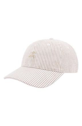 Brooks Brothers Stripe Seersucker Baseball Cap in Camel at Nordstrom Rack