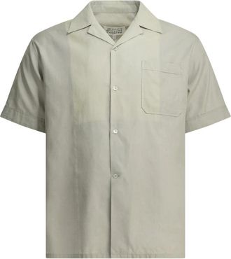 Maison Margiela Camisa de B&eacute;isbol de Algod&oacute;n - Shirts - Hombre - Gris - L