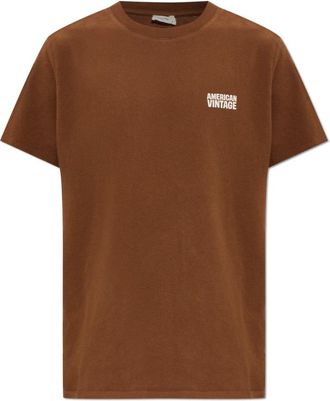 American Vintage Tops, Heren, Bruin, M, Katoen, Ykobow T-Shirt