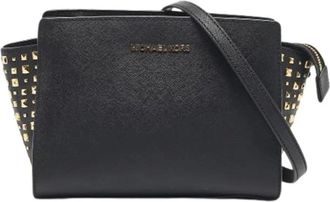 Michael Kors Pre-owned Leren Crossbody Tas - Dames - Vintage Schoudertas - Zwart - ONE Size - Leer - Vintage