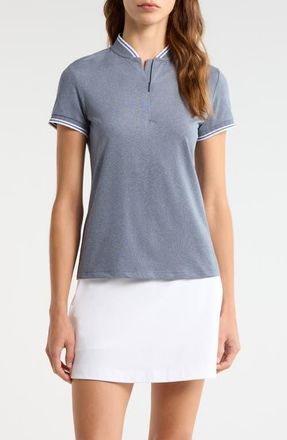 Swannies Tara Half Zip Top in Navy-Heather at Nordstrom, Size X-Small