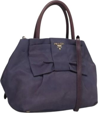 Prada Pre-owned Handbags, female, Purple, Size: ONE SIZE Pre-owned Vintage Handbag