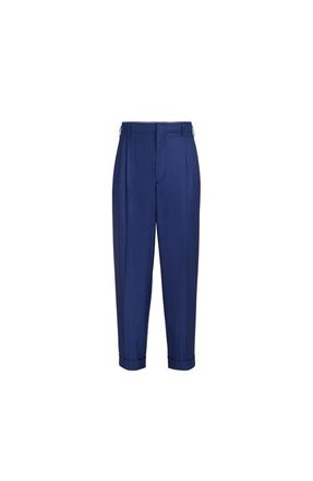 Brunello Cucinelli Double pleated trousers in Royale Blue at Nordstrom, Size 46 It
