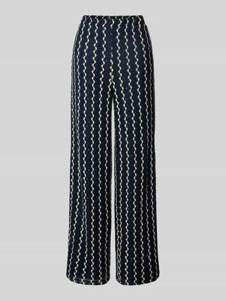 Vila High Waist Hose mit elastischem Bund Modell ELLEN in Marine, Gr&ouml;&szlig;e L