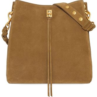 Rebecca Minkoff Darren Deerskin Leather Shoulder Bag in Honey at Nordstrom