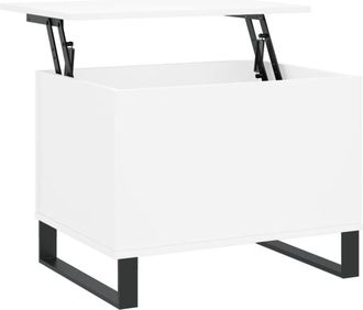 vidaXL Coffee Table White 60x44.5x45 cm Engineered Wood vidaXL