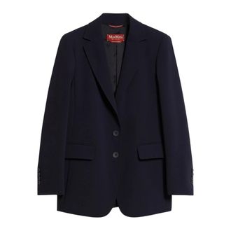 Max Mara Blazers, female, Black, Size: XL Elegant Terni Dress for Women