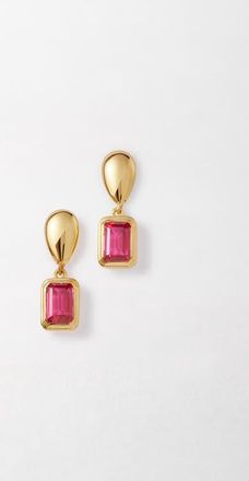 Edge of Ember Pebble Birthstone Drop Earrings in Ruby (July) at Nordstrom