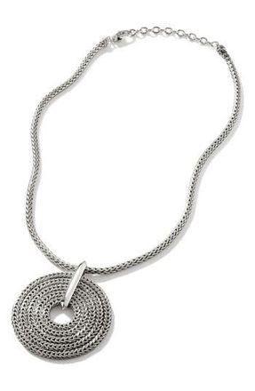 John Hardy Rata Chain Pendant Necklace, Sterling Silver at Nordstrom Rack, Size 18