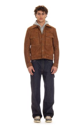 Salvatore Santoro Suede Trucker Jacket