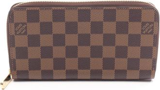 Louis Vuitton Brown Pvc Damier Canvas Long Wallet (Bi-Fold) (Pre-Owned)